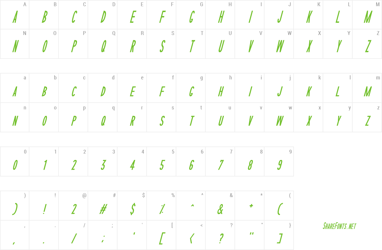 Font Sophisticated Slims Tight preview